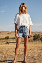 Load image into Gallery viewer, Oversized Button Front Lightweight Knit Top