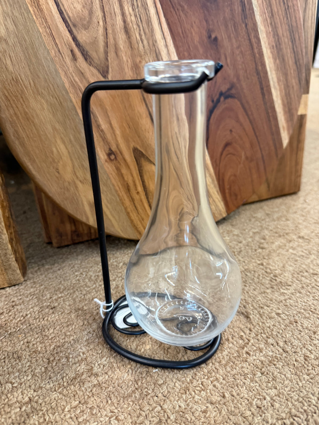 Drop Glass Vase w Stand
