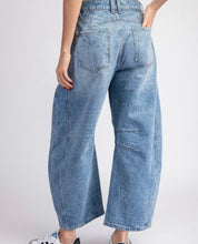 Load image into Gallery viewer, Mineral Washed Barrel Jeans
