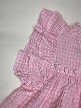 Load image into Gallery viewer, Crinkled Gingham Ruffle Sleeve Top

