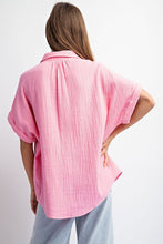 Load image into Gallery viewer, Short Sleeve Gauze Blouse
