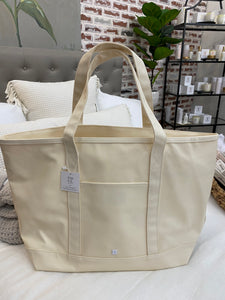 Coated Canvas Large Tote