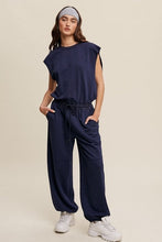 Load image into Gallery viewer, Athleisure French Terry Loose Jogger Jumpsuit
