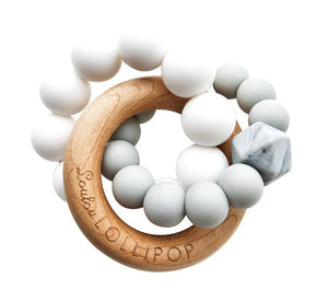 Bubble Silicon and Wood Teether