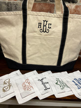 Load image into Gallery viewer, CB Station Large Classic Tote with Monogram
