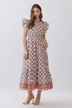 Load image into Gallery viewer, Floral Tiered Midi Dress
