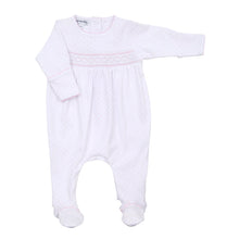 Load image into Gallery viewer, Mini Dots Smocked Footie
