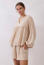 Load image into Gallery viewer, Cotton Gauze Peasant Blouse Set
