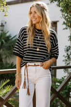 Load image into Gallery viewer, Oversized Lightweight Striped Sweater
