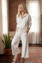 Load image into Gallery viewer, Scuba Half Zip Pullover &amp; Wide Leg Pants Set
