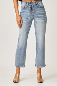 Highrise Crossover Jeans