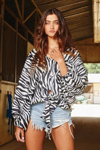 Load image into Gallery viewer, Wild at Heart Zebra Black
